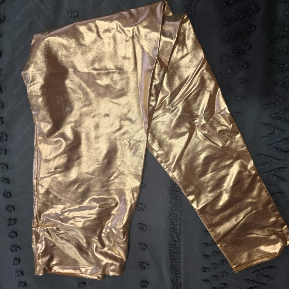 Sakkas Shimmering Gold Leggings